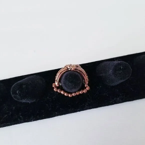 5/$25 Vintage bronze boho stretch ring - Picture 3 of 4